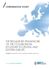 The Regulatory Framework of the Collaborative Economy in Central and Eastern Europe