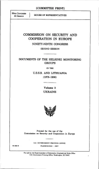 1986 Documents of the Helsinki Monitoring Group, Vol. 3