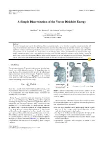 A Simple Discretization of the Vector Dirichlet Energy