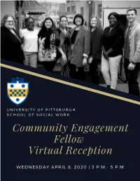 Community Engagement Fellow Virtual Reception