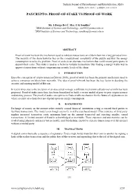 Paycrypto: Proof-Of-Stake Vs Proof-Of-Work