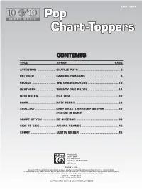 Pop Chart-Toppers