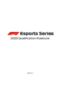 2020 Qualification Rulebook