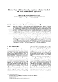 Effect of Fuzzy and Crisp Clustering Algorithms to Design Code Book for Vector Quantization in Applications