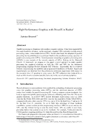 High-Performance Graphics with Directx in Racket∗