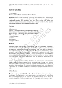 Piston Groups - N