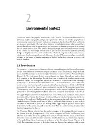 2. Environmental Context 23 Landforms at Plateau Level Vary Between Being Either Narrow Or Broad