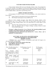 Custom Guides for Indian Passengers