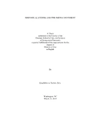 RHETORICAL STUDIES and the #METOO MOVEMENT a Thesis
