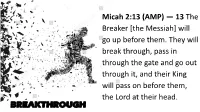 The Messiah] Will Go up Before Them