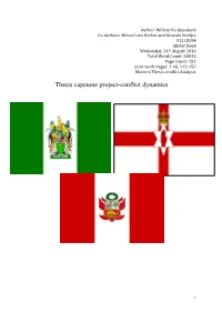 Thesis Capstone Project-Conflict Dynamics