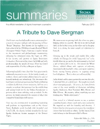 Feb-A Tribute to Dave Bergman