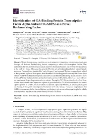 Identification of GA-Binding Protein Transcription Factor Alpha Subunit
