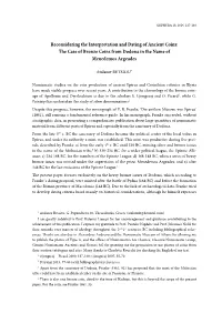 Reconsidering the Interpretation and Dating of Ancient Coins: the Case of Bronze Coins from Dodona in the Name of Menedemos Argeades