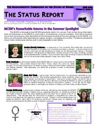 The Status Report