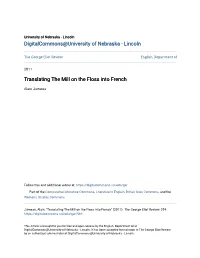 Translating the Mill on the Floss Into French