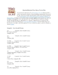 View the Vertical File List