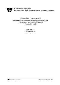 Development of Catchwater System Management Plan - Prioritisation of Catchwater Systems - Feasibility Study