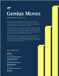 Genius Moves a CASE STUDY WITH