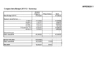 APPENDIX 1 Craigton Area Budget 2011/12 - Summary