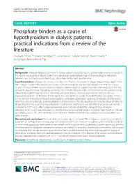 Phosphate Binders As a Cause of Hypothyroidism in Dialysis Patients