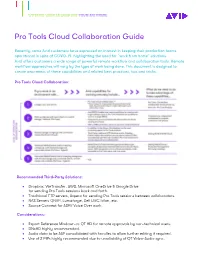 Pro Tools Cloud Collaboration Guide