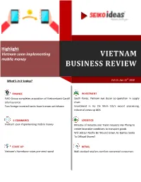 Vietnam Soon Implementing Mobile Money