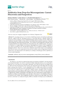 Antibiotics from Deep-Sea Microorganisms: Current Discoveries and Perspectives