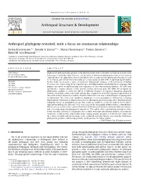 Arthropod Phylogeny Revisited, with a Focus on Crustacean Relationships