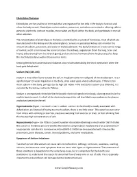 Electrolytes Overview