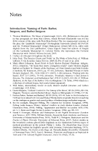 Introduction: Naming of Parts: Barber, Surgeon, and Barber-Surgeon