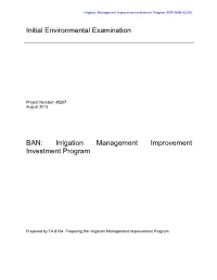 Irrigation Management Improvement Investment Program (RRP BAN 45207)