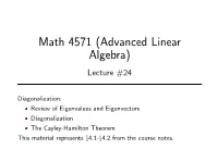 Math 4571 – Lecture 24