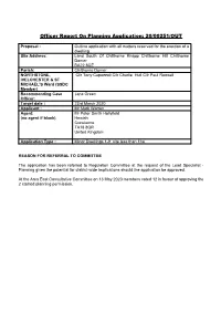 Officer Report on Planning Application: 20/00251/OUT