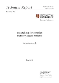Prefetching for Complex Memory Access Patterns