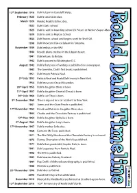 Roald Dahl Timeline with Questions