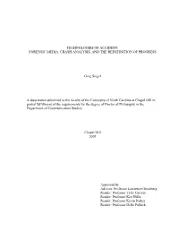 Technologies of Accident: Forensic Media, Crash Analysis, and the Redefinition of Progress