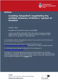 1 Curating Tempelhof