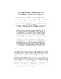 Bounded-Analytic Sequent Calculi and Embeddings for Hypersequent Logics?
