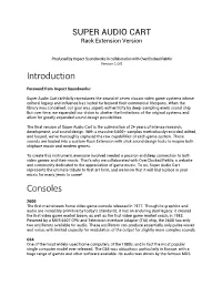 Introduction Consoles