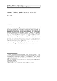Invention, Intension and the Limits of Computation