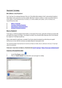 Truecrypt Tutorial