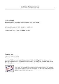 Almost Complex Projective Structures and Their Morphisms