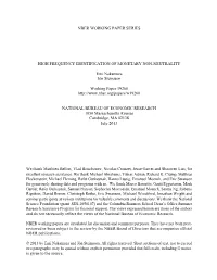High Frequency Identification of Monetary Non-Neutrality