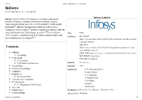 Infosys - Wikipedia, the Free Encyclopedia Infosys from Wikipedia, the Free Encyclopedia