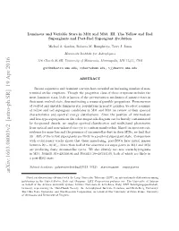 Luminous and Variable Stars in M31 and M33. III. the Yellow and Red Supergiants and Post-Red Supergiant Evolution