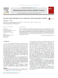 Second Sound and Ballistic Heat Conduction: Naf Experiments Revisited ⇑ R