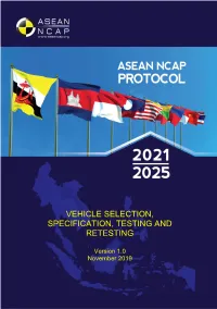 Vehicle Selection, Specification, Testing and Retesting