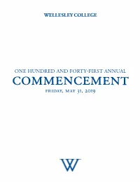 2019 Commencement Program