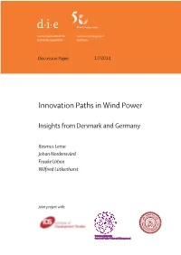 Innovation Paths in Wind Power